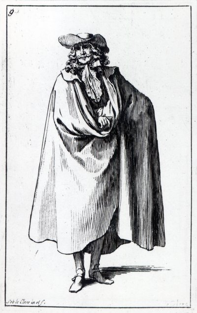 Male Costume Illustration by Sebastien I Le Clerc